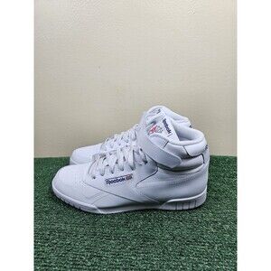 Reebok Ex O Fit Hi Top 3477 Men's Leather Athletic Shoes White Training Sneakers